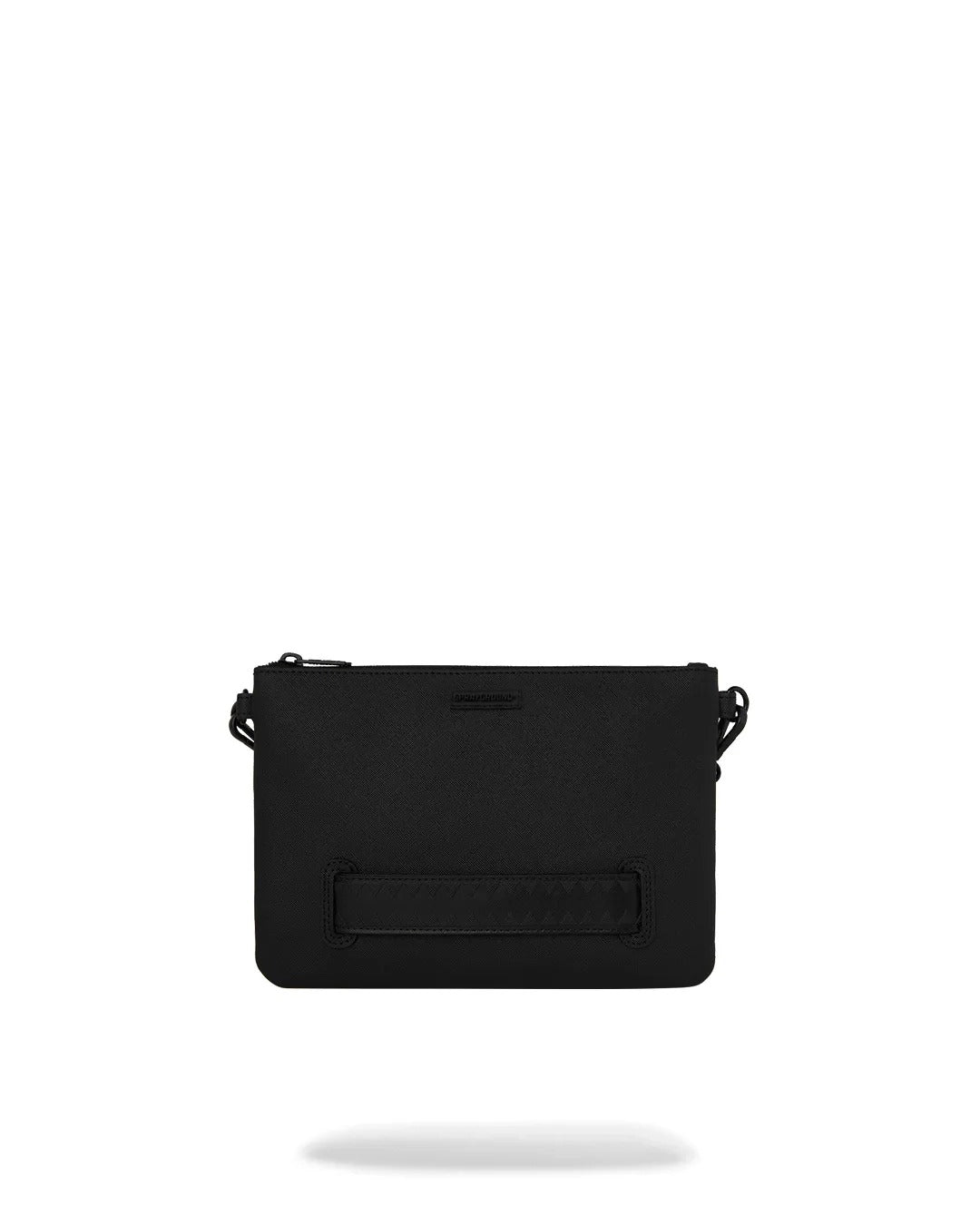 Sprayground Blacked Out Embossed Gold Tooth Crossover Clutch - OnSize