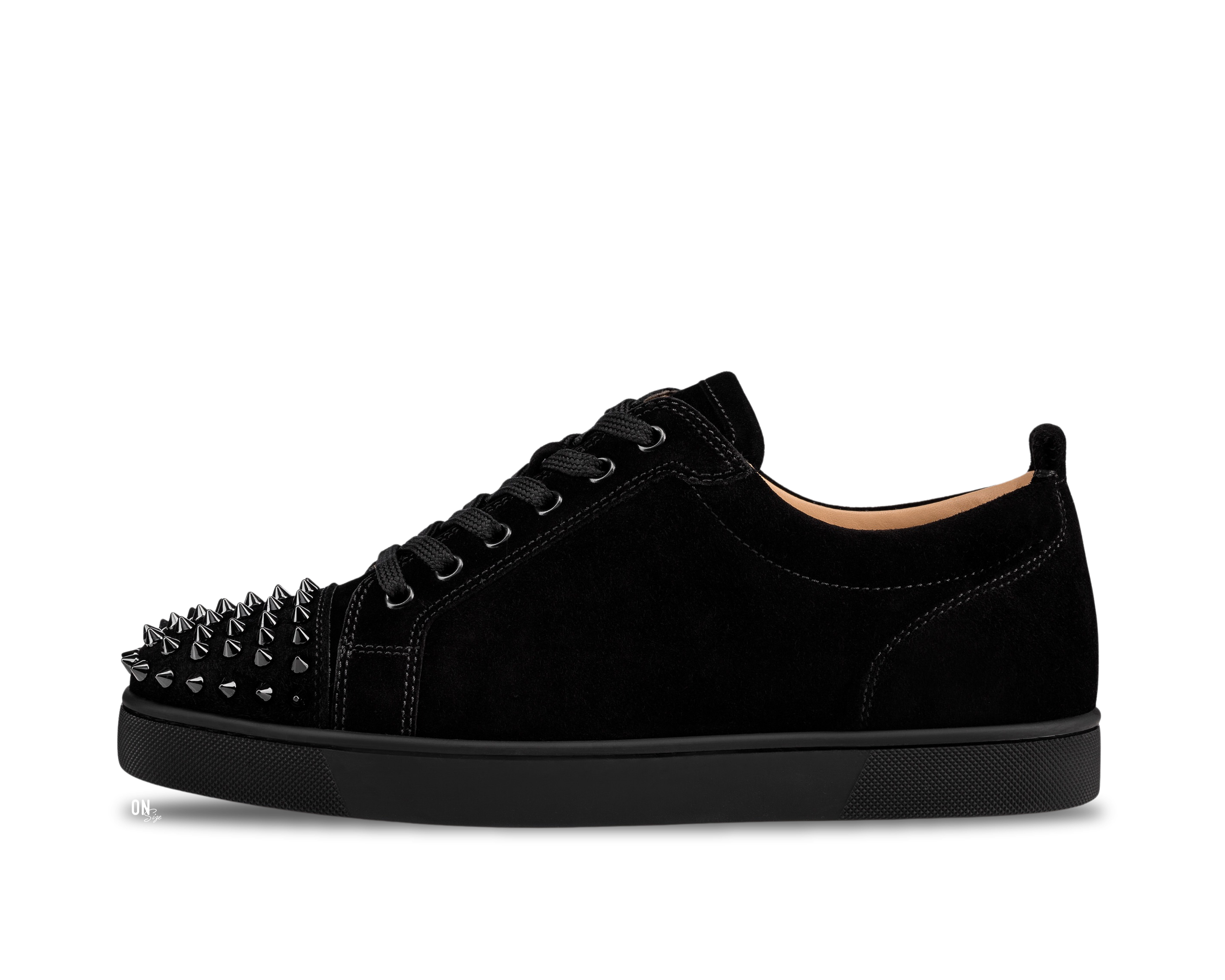 Christian Louboutin Louis Junior Spikes Flat Black