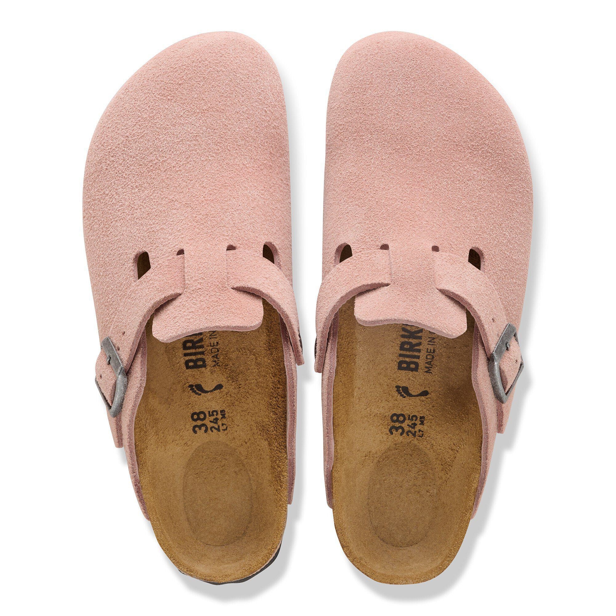 Birkenstock Boston Suede Pink Clay - OnSize
