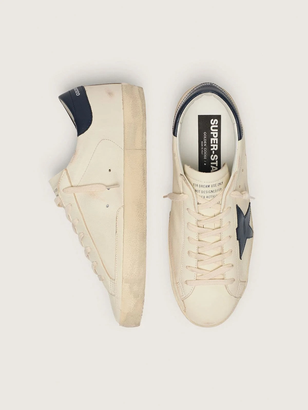 Golden Goose Super-Star Beige Night Blue
