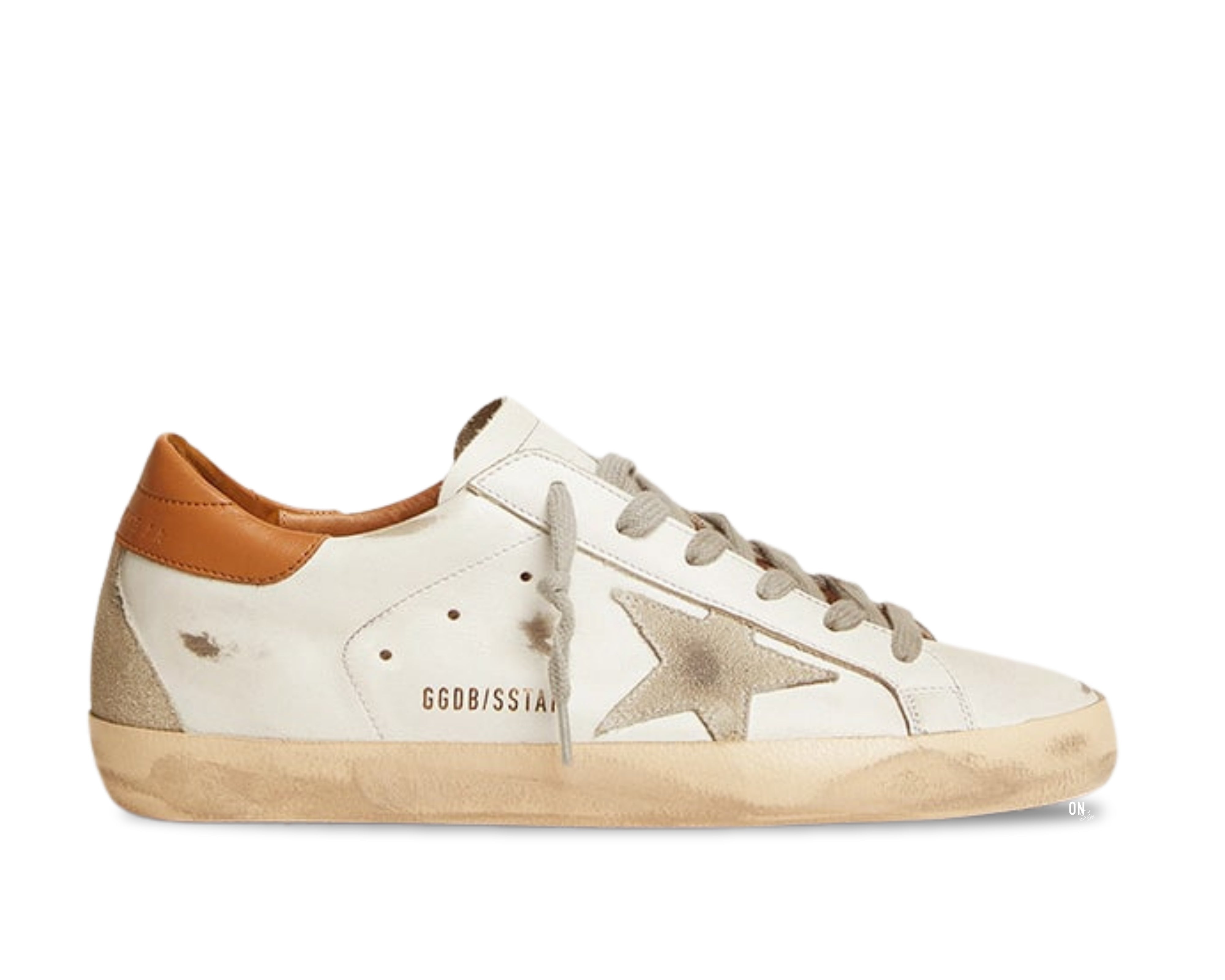 Golden Goose Super-Star White Grey Brown - OnSize