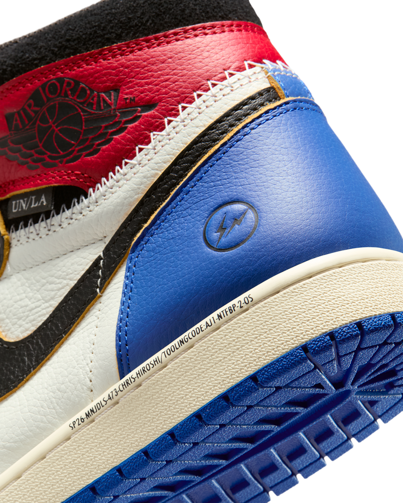Jordan 1 Retro High OG SP Fragment x Union LA Varsity Red Sport Royal - OnSize