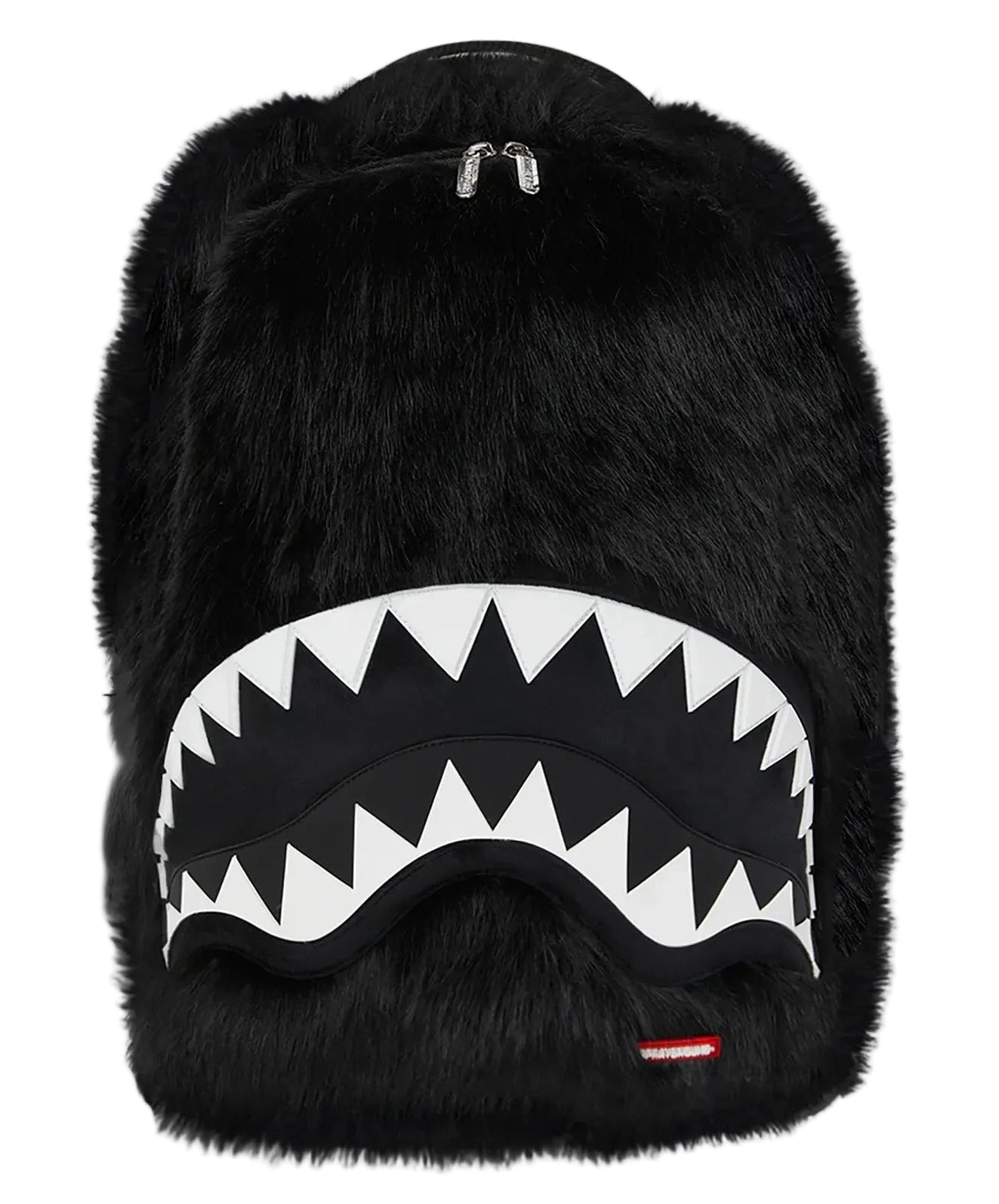 Sprayground Fur Cray Black Backpack - OnSize