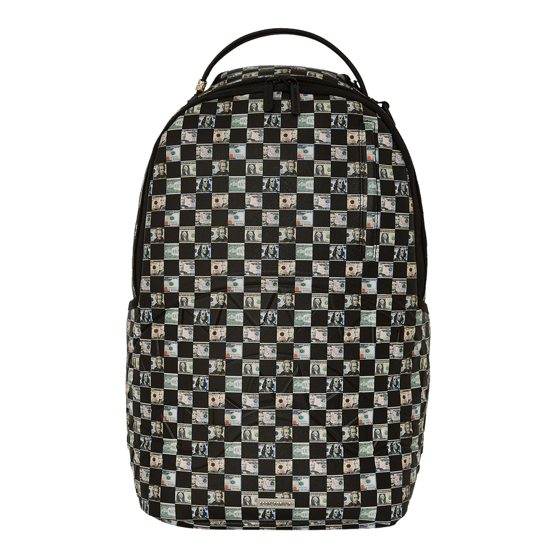 Sprayground Money Check Pattern DLX Backpack - OnSize