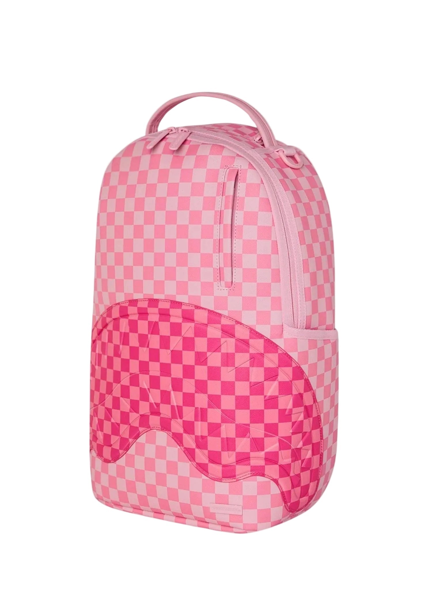 Sprayground Pink Sharks In Paris Patch Backpack - OnSize