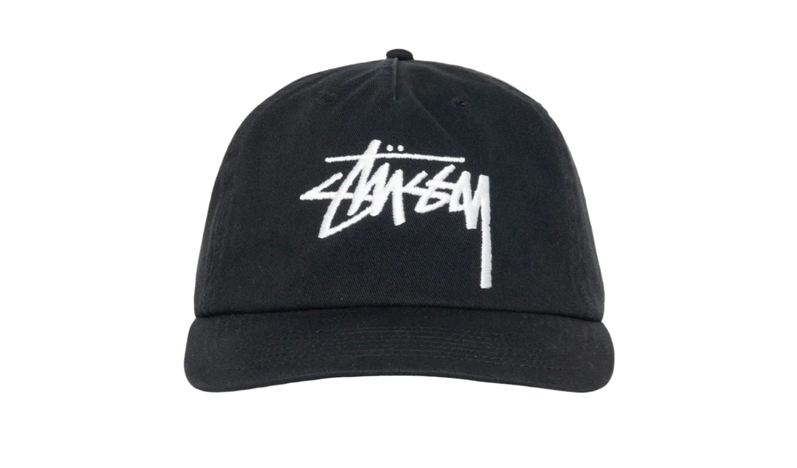 Stüssy Mid-Depth Big Stock Snapback (SS25) Shadow Black - OnSize