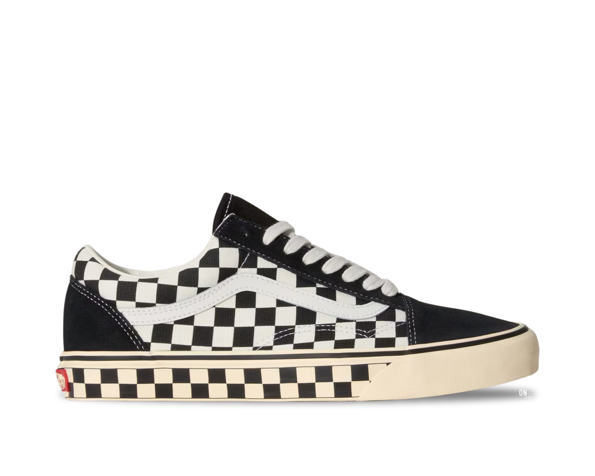Vans Old Skool Checkerboard Black Marshmallow - OnSize