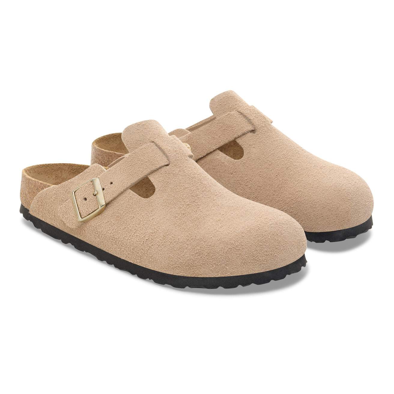 Birkenstock Boston Suede Sandcastle - OnSize