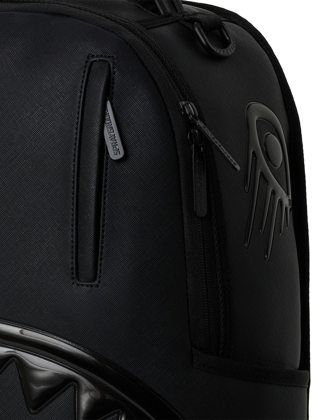 Sprayground Blacked Out Metallic Drip Backpack
