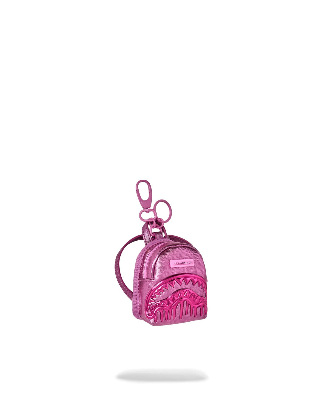 Sprayground Metallic Pink Metallic Drip Backpack Keychain