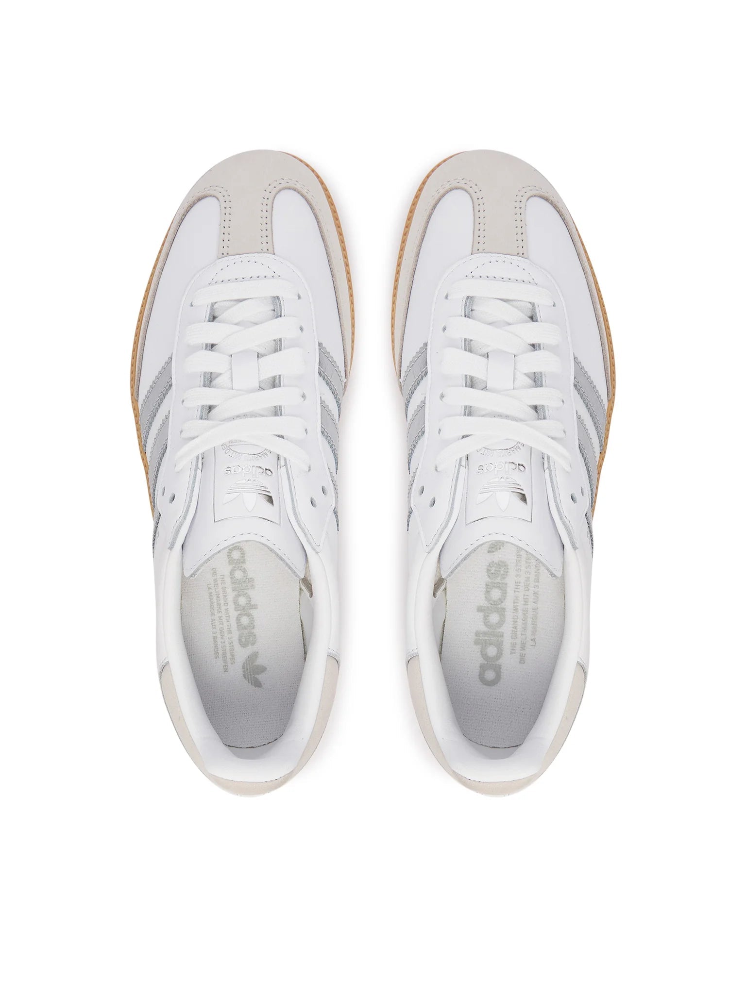 adidas Samba OG White Silver Metallic Grey - OnSize