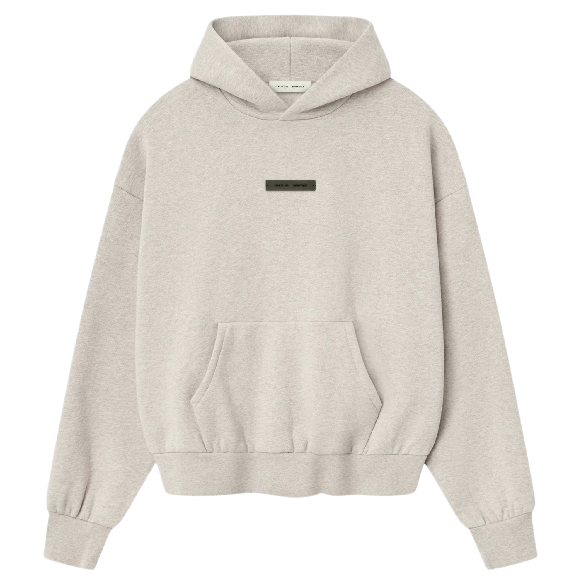 Fear of God Essentials Classic Fleece Hoodie Heather Stone (FW25) - OnSize