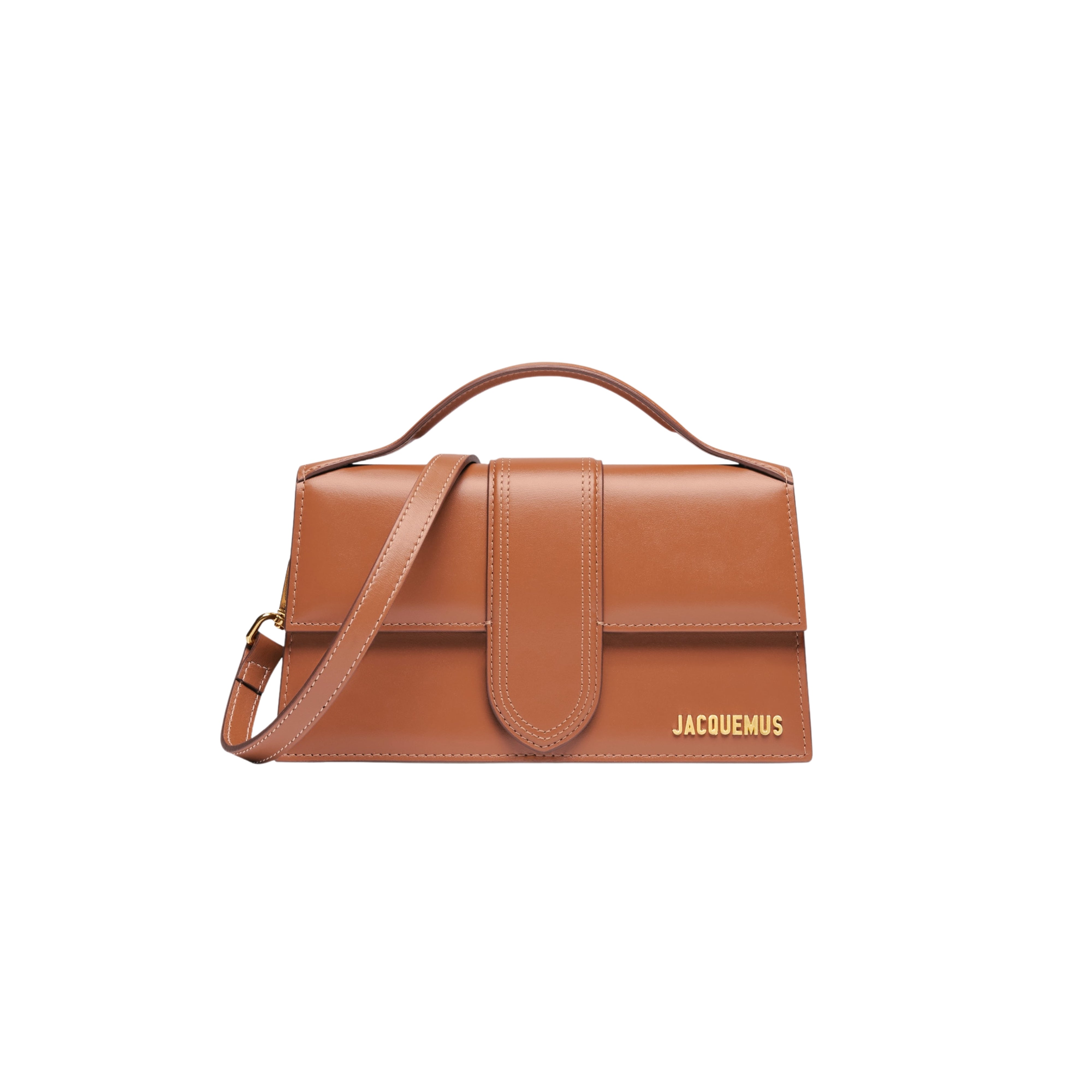 Jacquemus Le grand Bambino Crossbody Strap Handbag Light Brown - OnSize