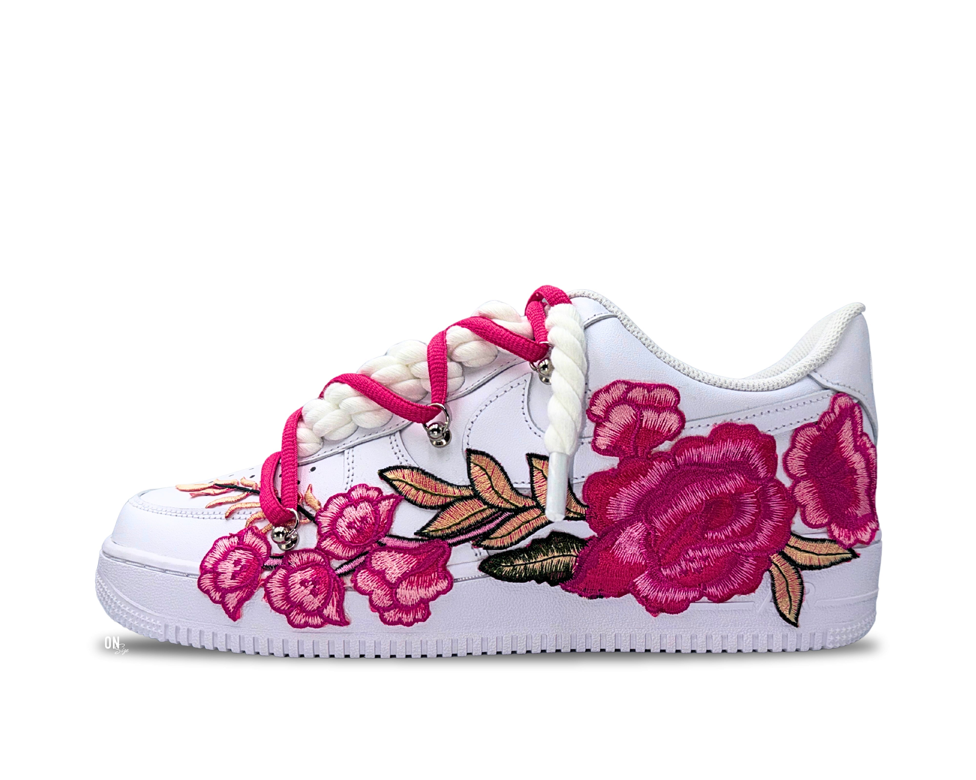 Nike Air Force 1 Low ‘07 White / Pink Rose Double Laces - OnSize