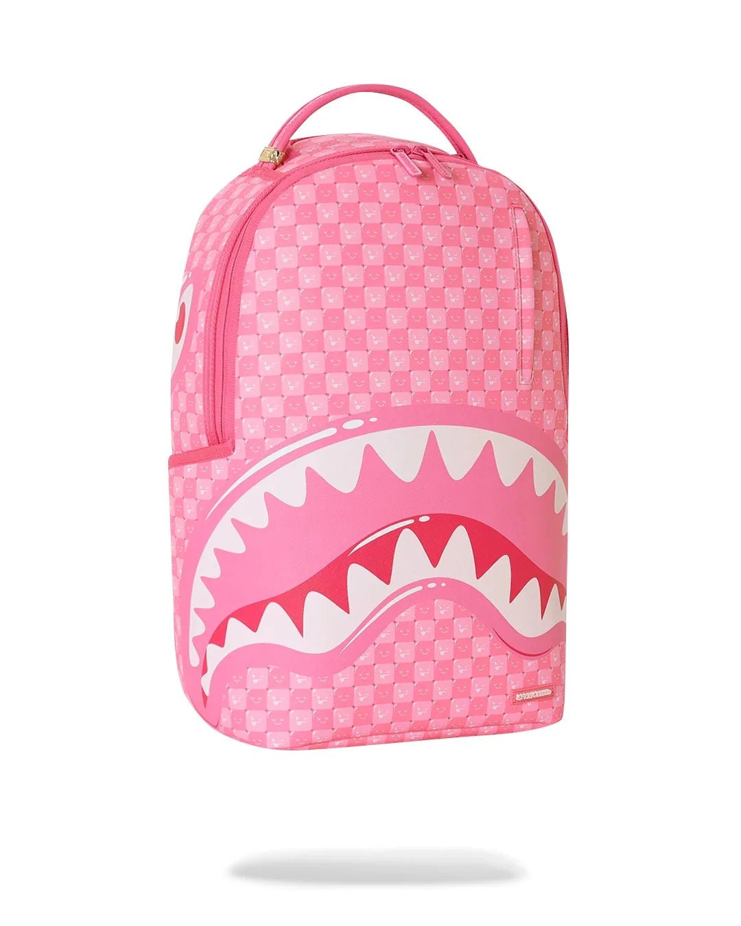 Sprayground Pink New Check Faces Pink Backpack - OnSize