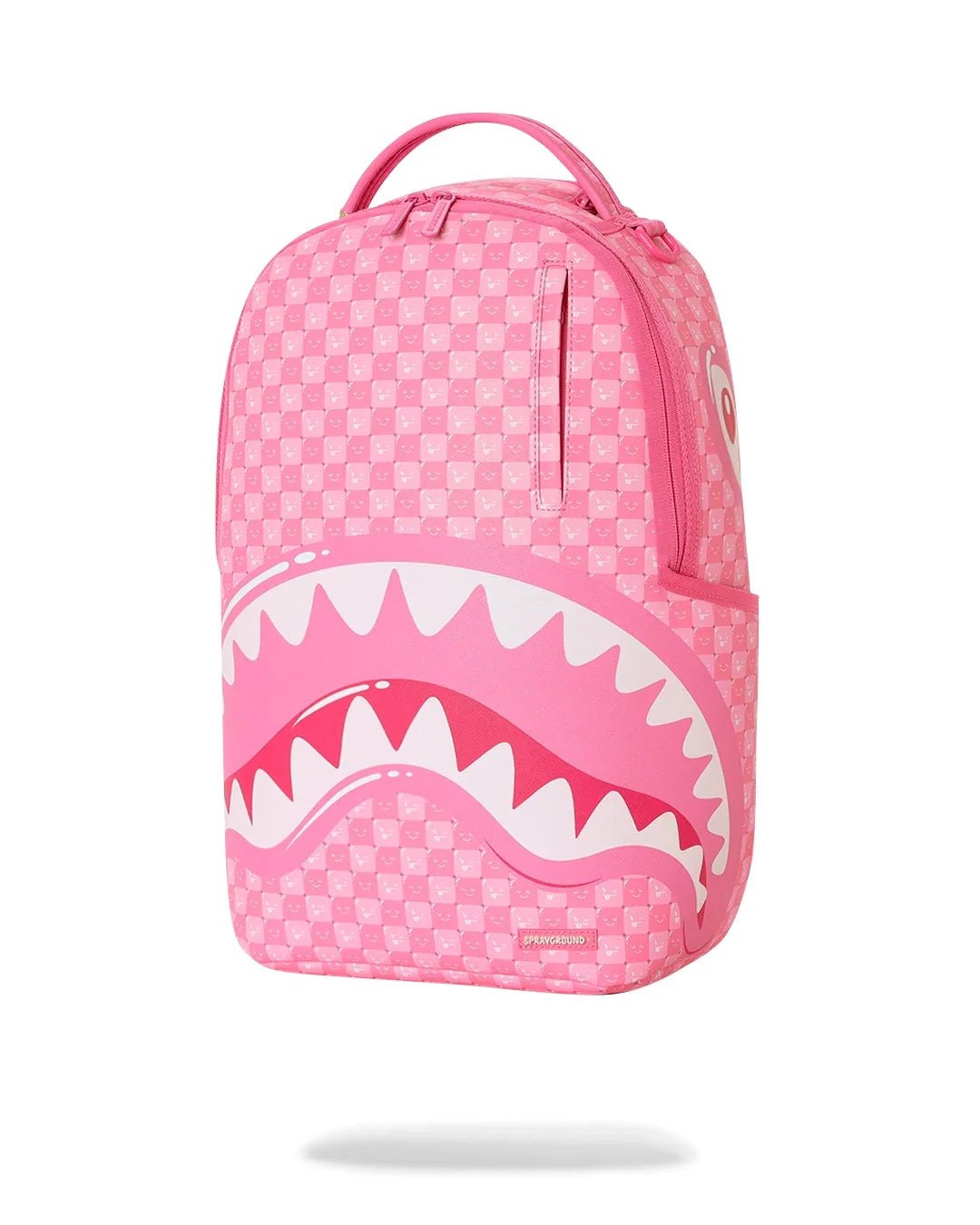Sprayground Pink New Check Faces Pink Backpack - OnSize