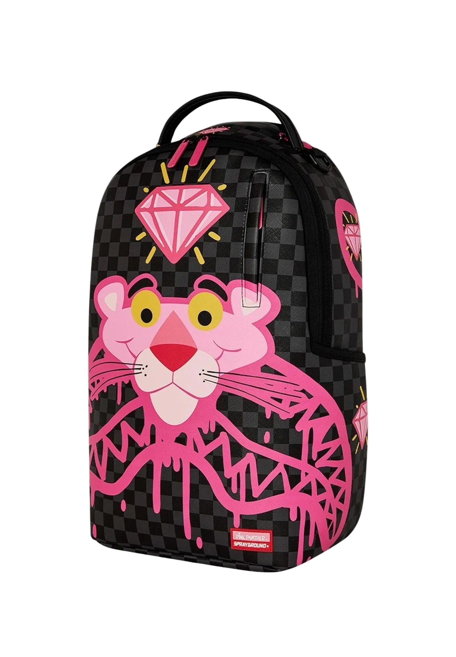 Sprayground Pink Panther Drippy Diamonds Backpack - OnSize