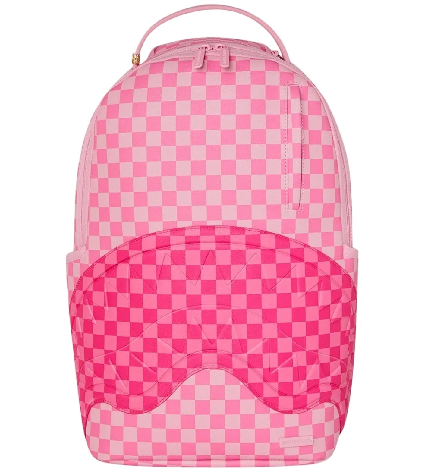 Sprayground Pink Sharks In Paris Patch Backpack - OnSize