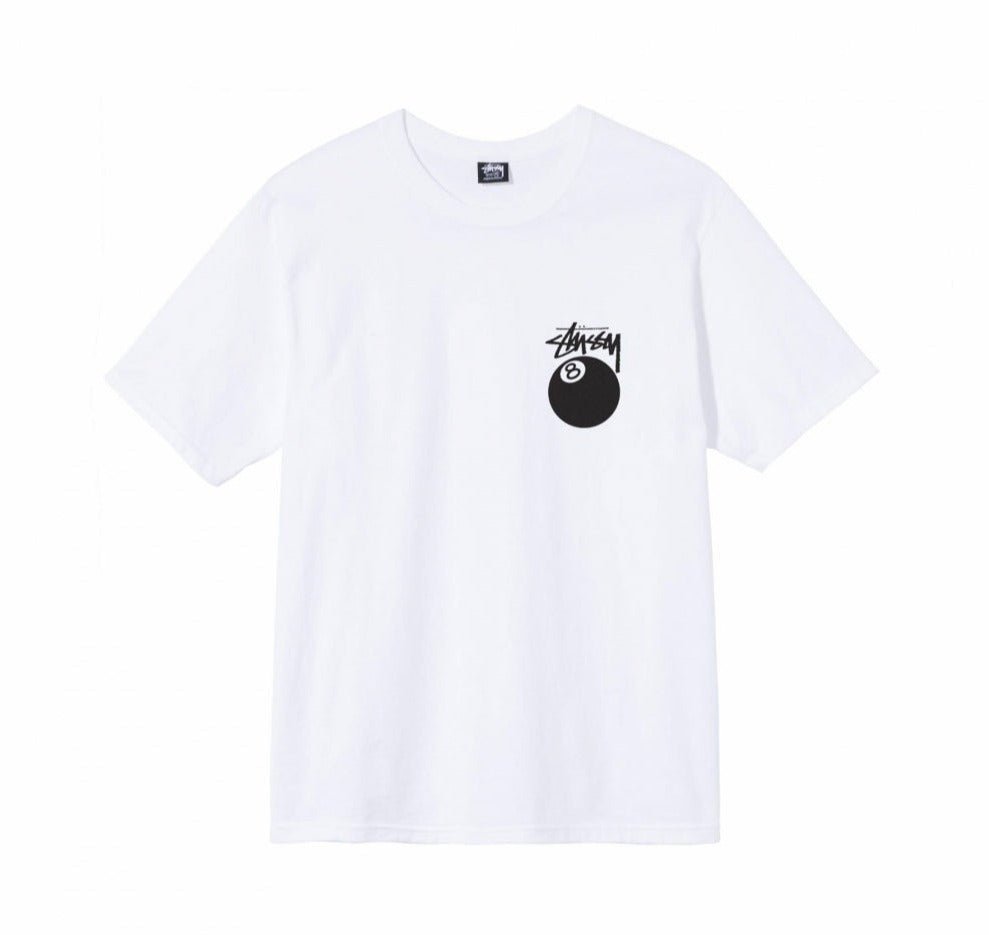 Stüssy Eightball Tee White - OnSize