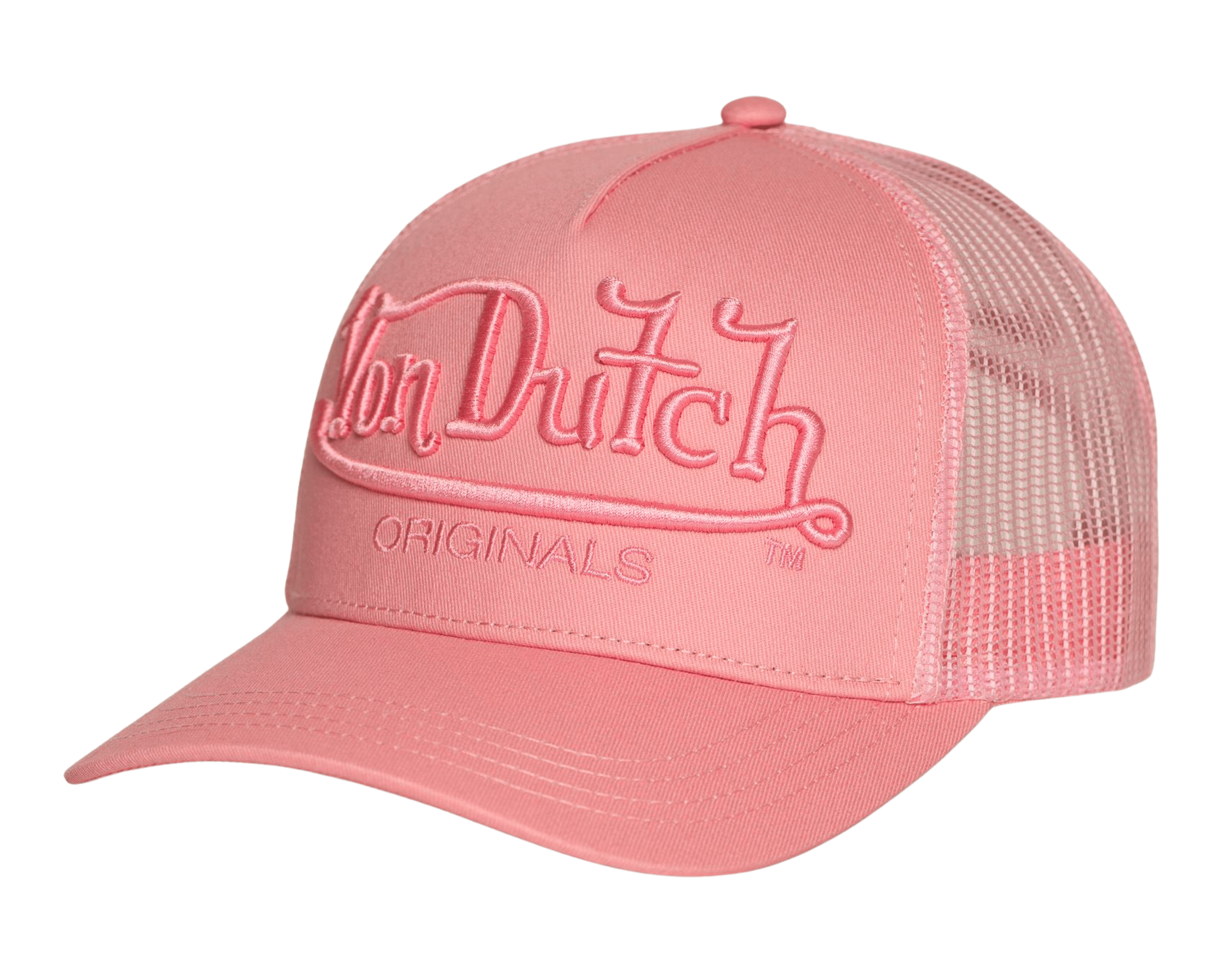 Von Dutch Baseball Cap Embroidery Pink - OnSize